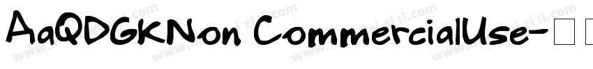 AaQDGKNon CommercialUse字体转换